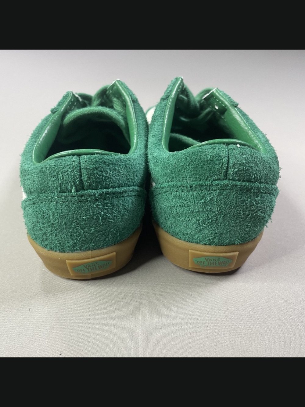 NEW Vans Shoes Womens 6 green brown suede leather skate casual - Picture 5 of 9